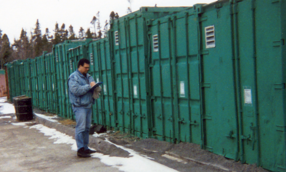 hazardous waste storage site
